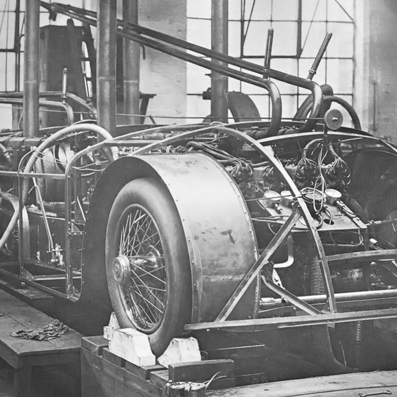 Landspeed car without body