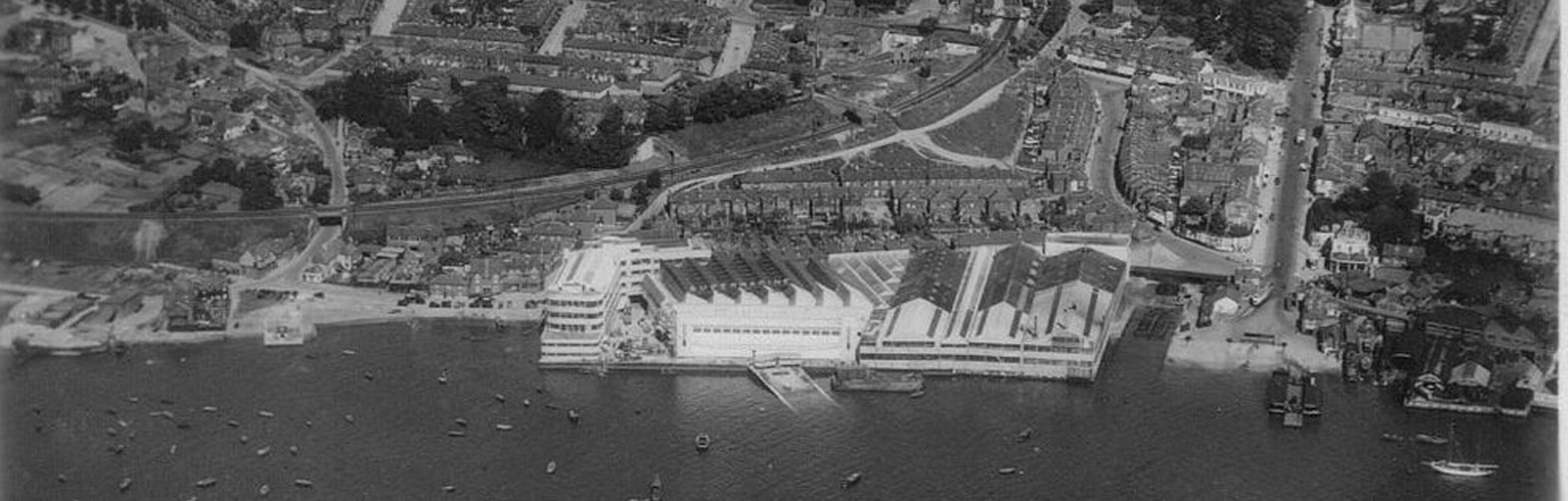 Ariel view of spitfire factory