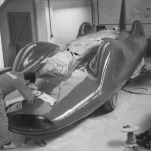 Bluebird land speed vehicle restored in Emsworth
