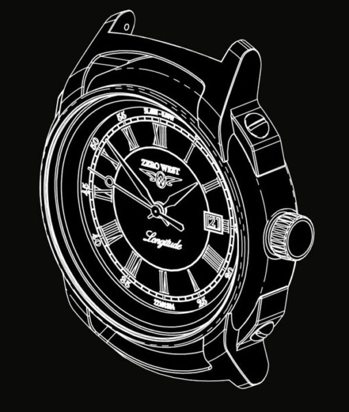 L1 black and white technical drawing