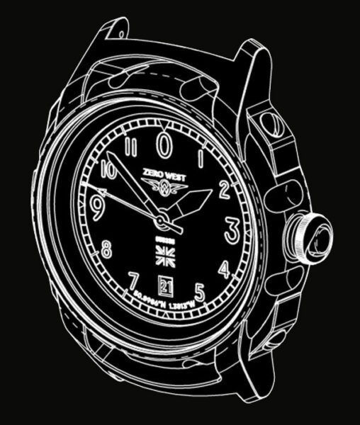 S1 watch technical drawing