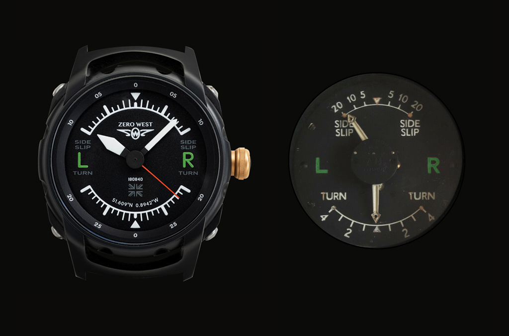 H1 Blackout watch next to slip turn indicator