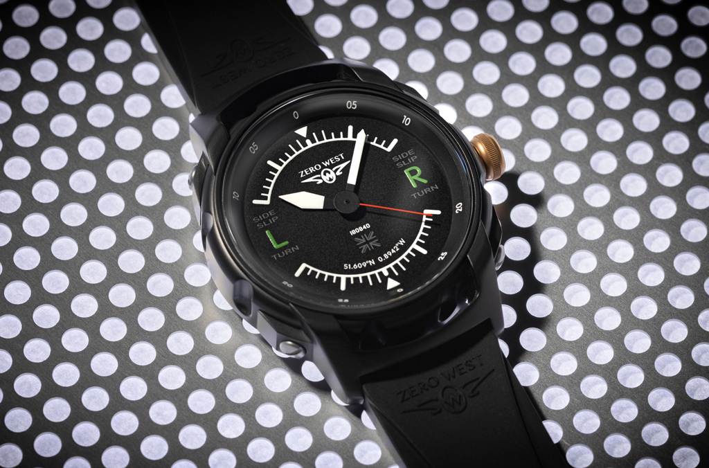 H1 watch on black strap