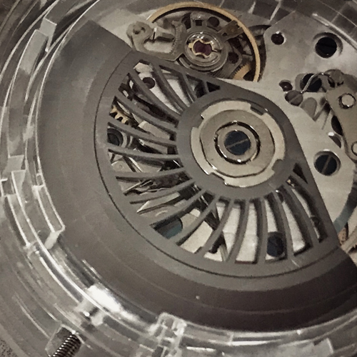Close up picture of watch rotor