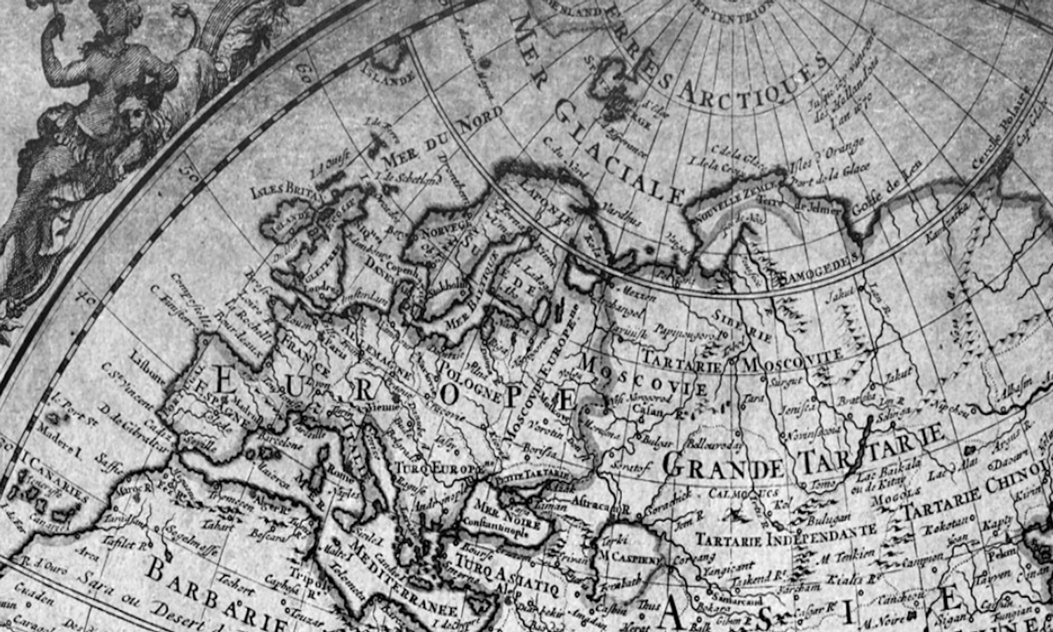Vintage map of Europe