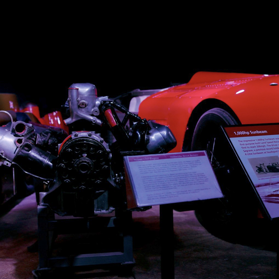 Sunbeam car and engine