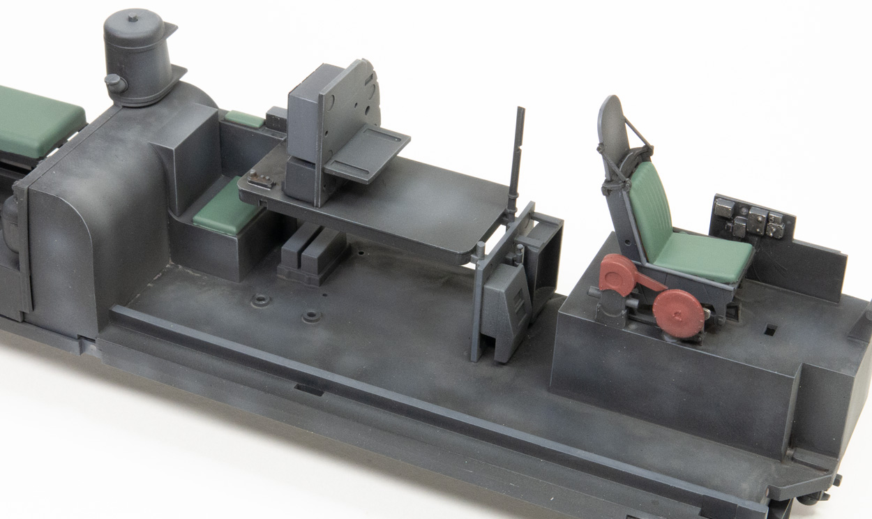 Interior parts of Dambuster model