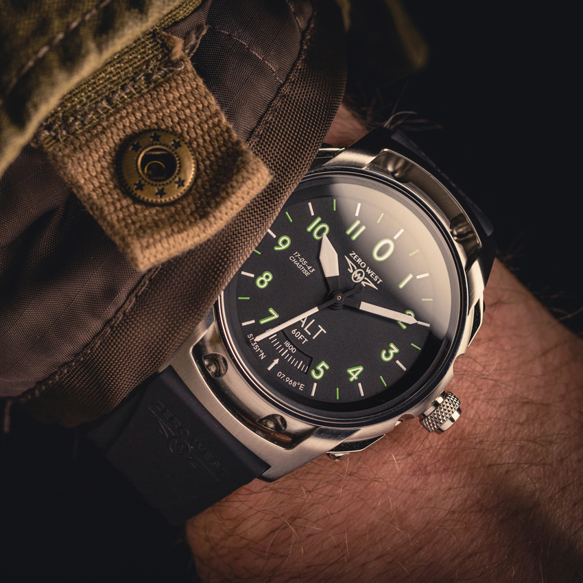 Wrist shot of DB-1 watch