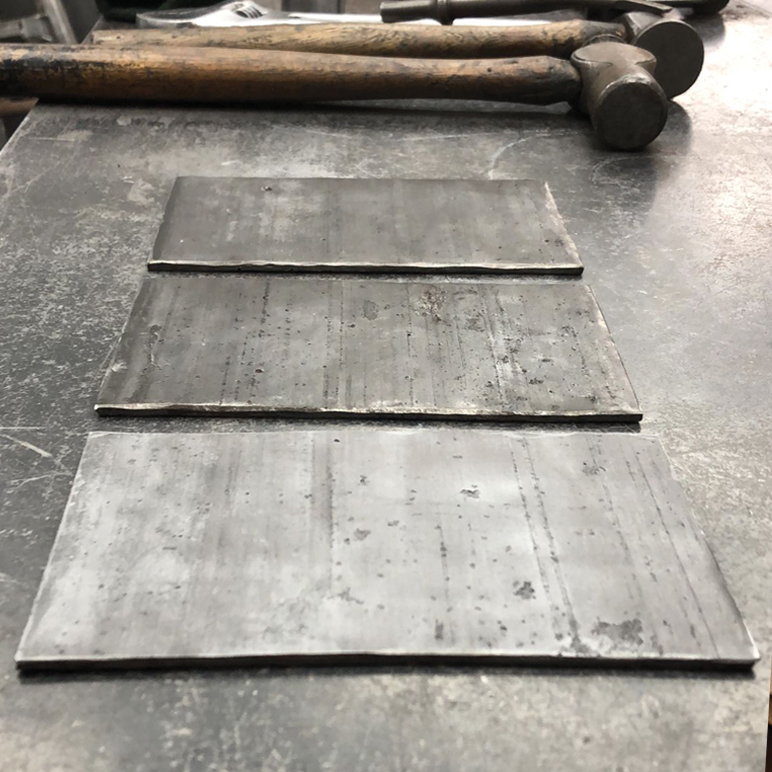 Flattened Flying Scotsman boiler tube metal