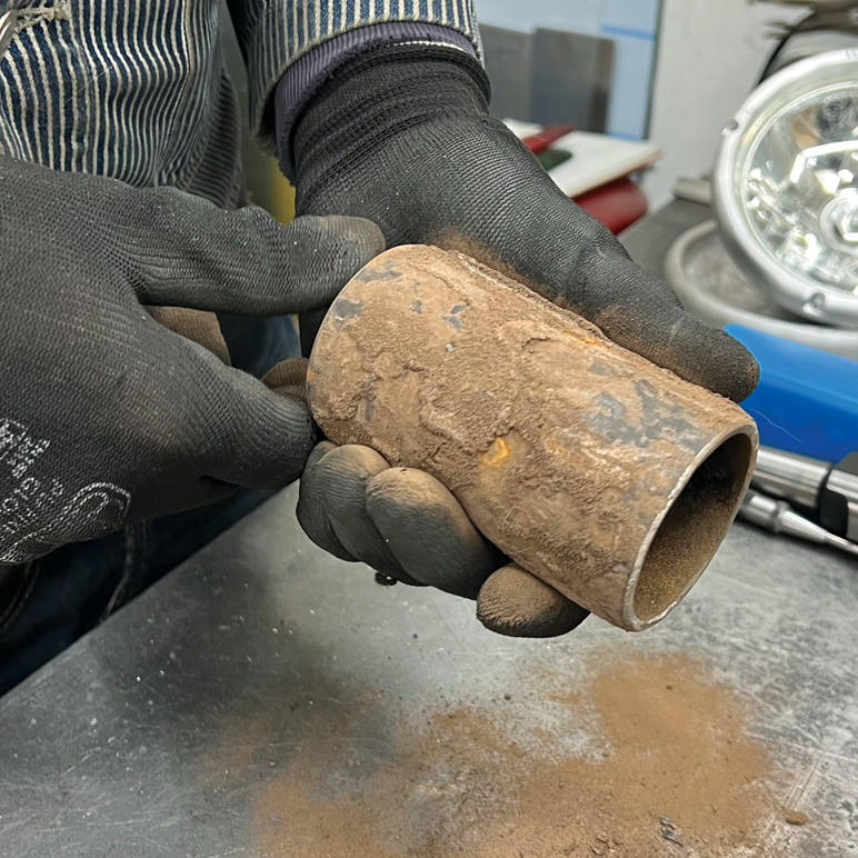 Piece of Flying Scotsman boiler tube