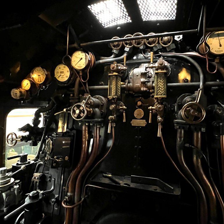 Flying Scotsman footplate