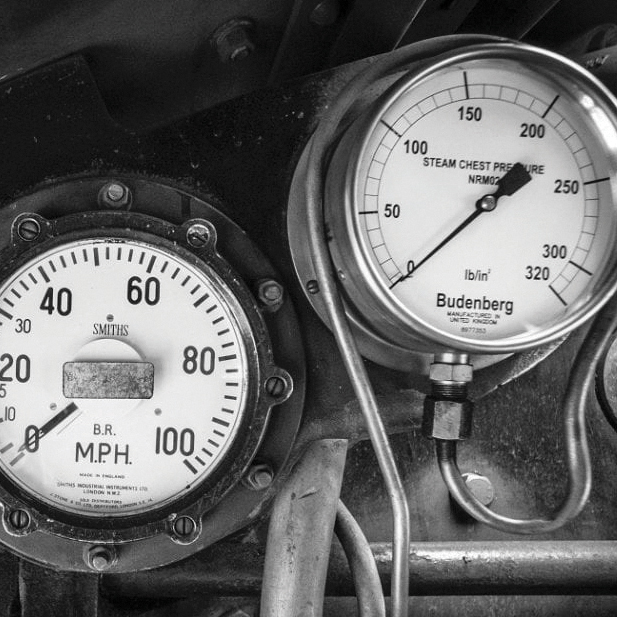 Flying Scotsman footplate gauges