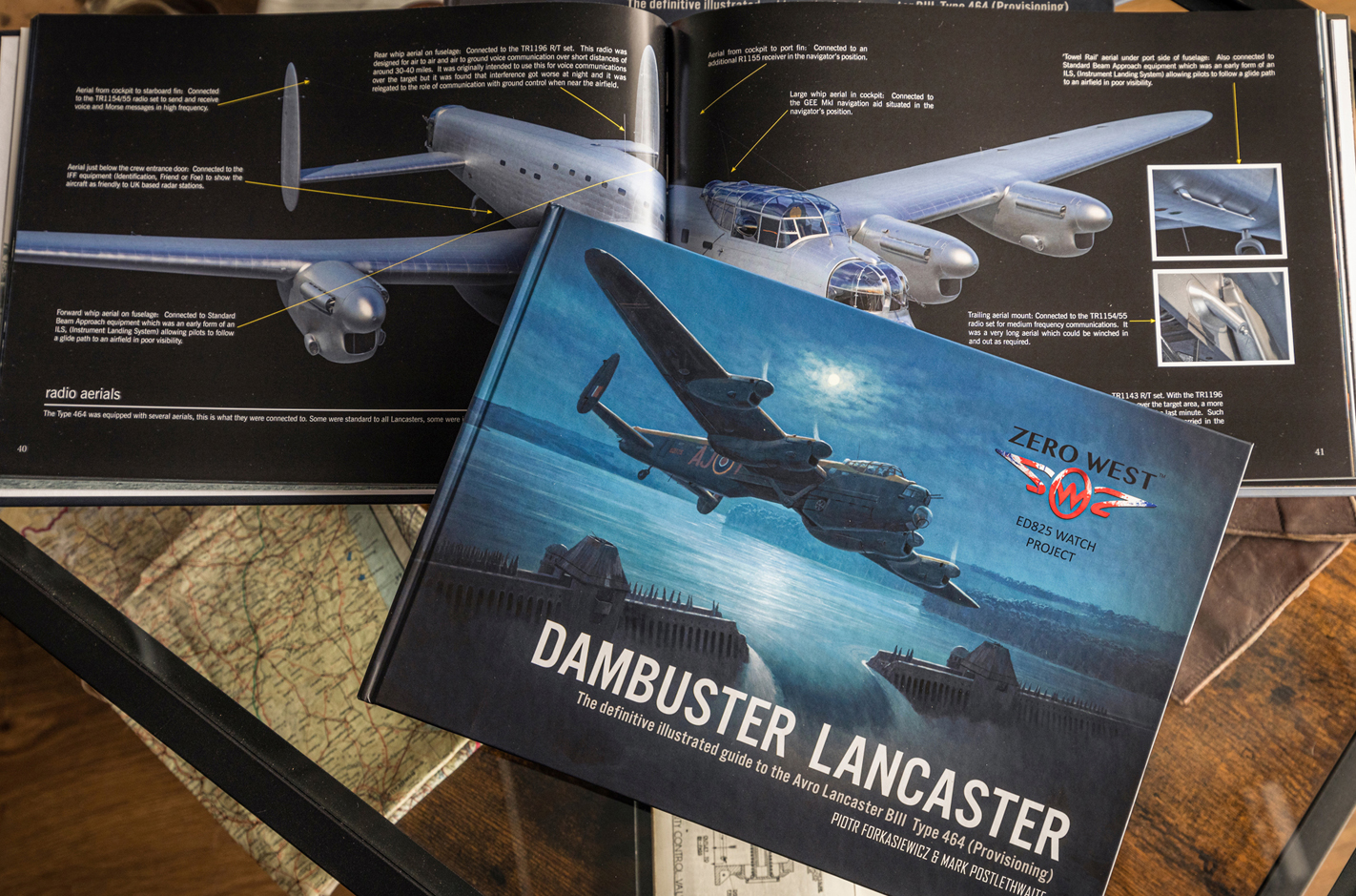 Dambuster book on coffee table