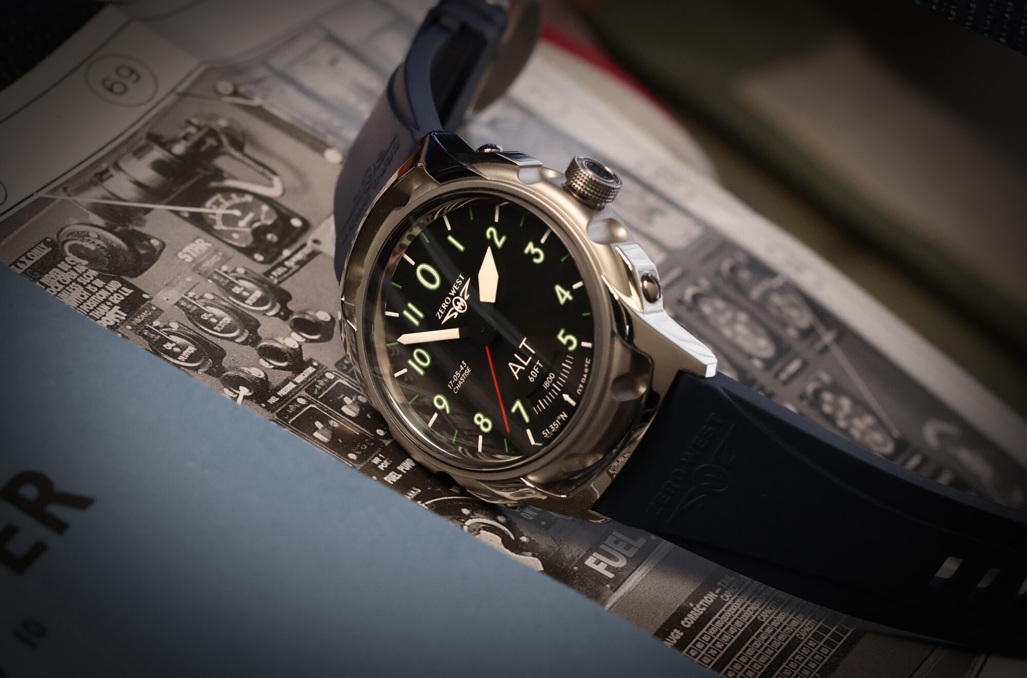 DB-80 watch on booklet