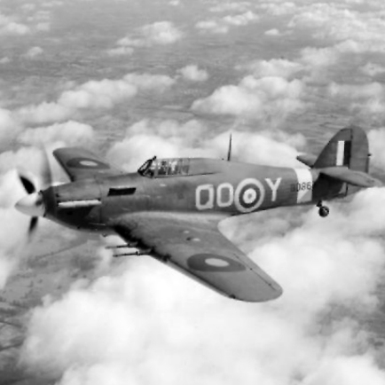 Hurricane aircraft in flight