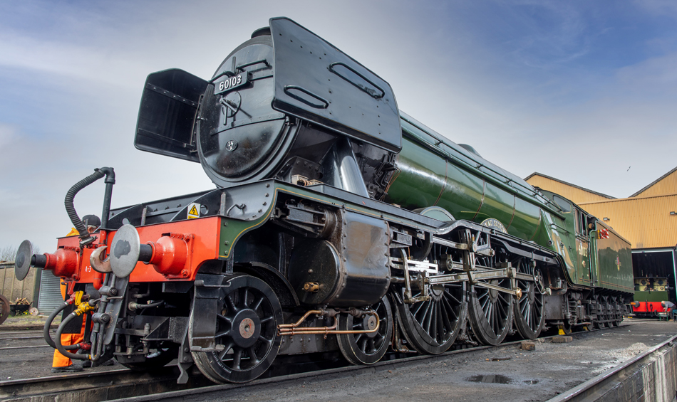 Flying Scotsman in siding